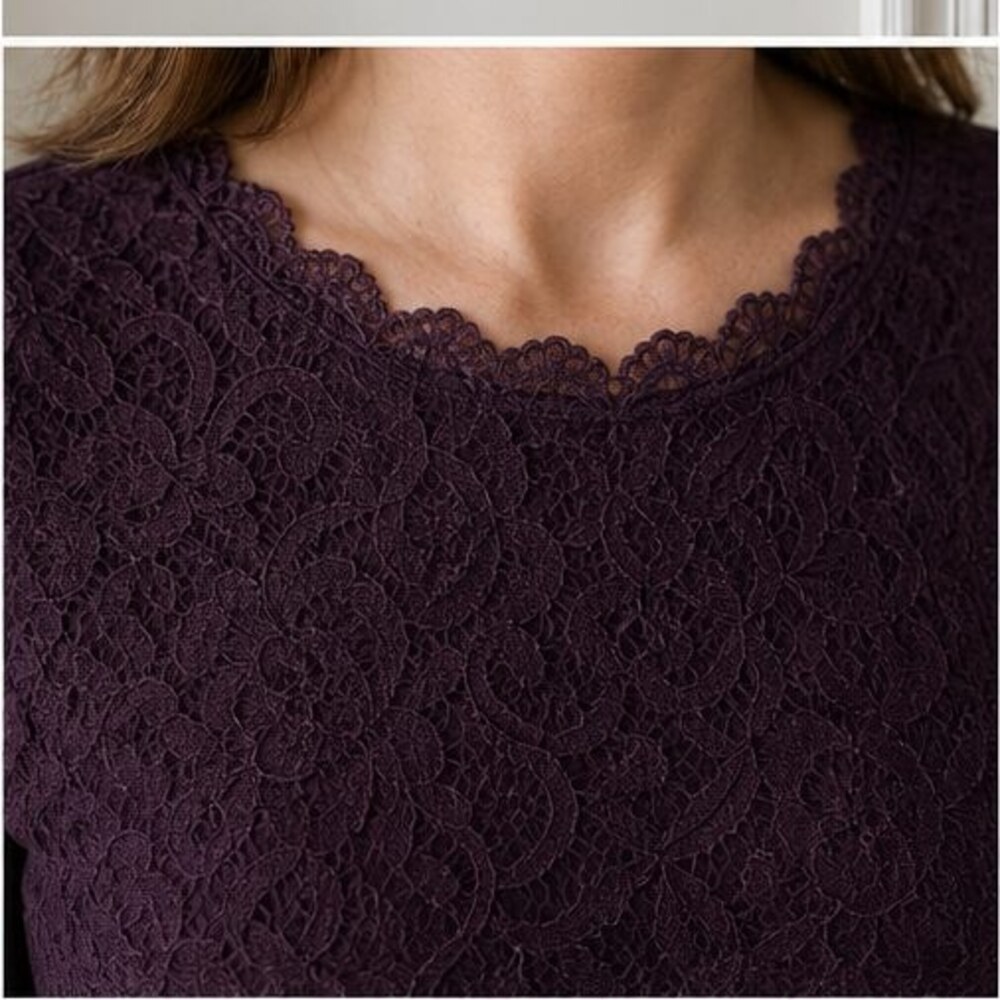 Rust Wrap Blouse - Picture 4 of 6